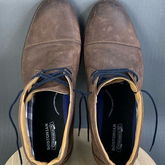 Bostonian Men's Maxton Mid Chukka Boot Brown Leather size 13 - Picture 6 of 10